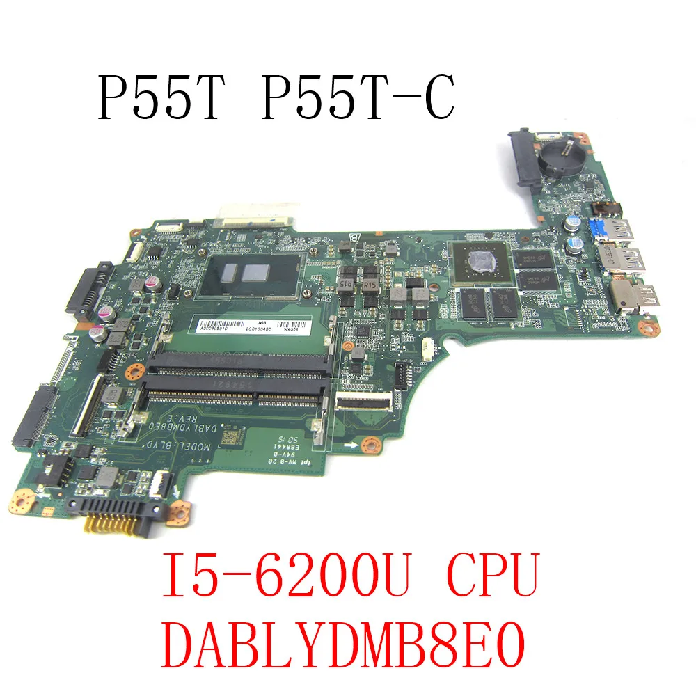 

yourui For TOSHIBA Satellite P50 P55T P55T-C Laptop Motherboard with SR2EY I5-6200U CPU 930M GPU DDR3 A000395910 DABLYDMB8E0