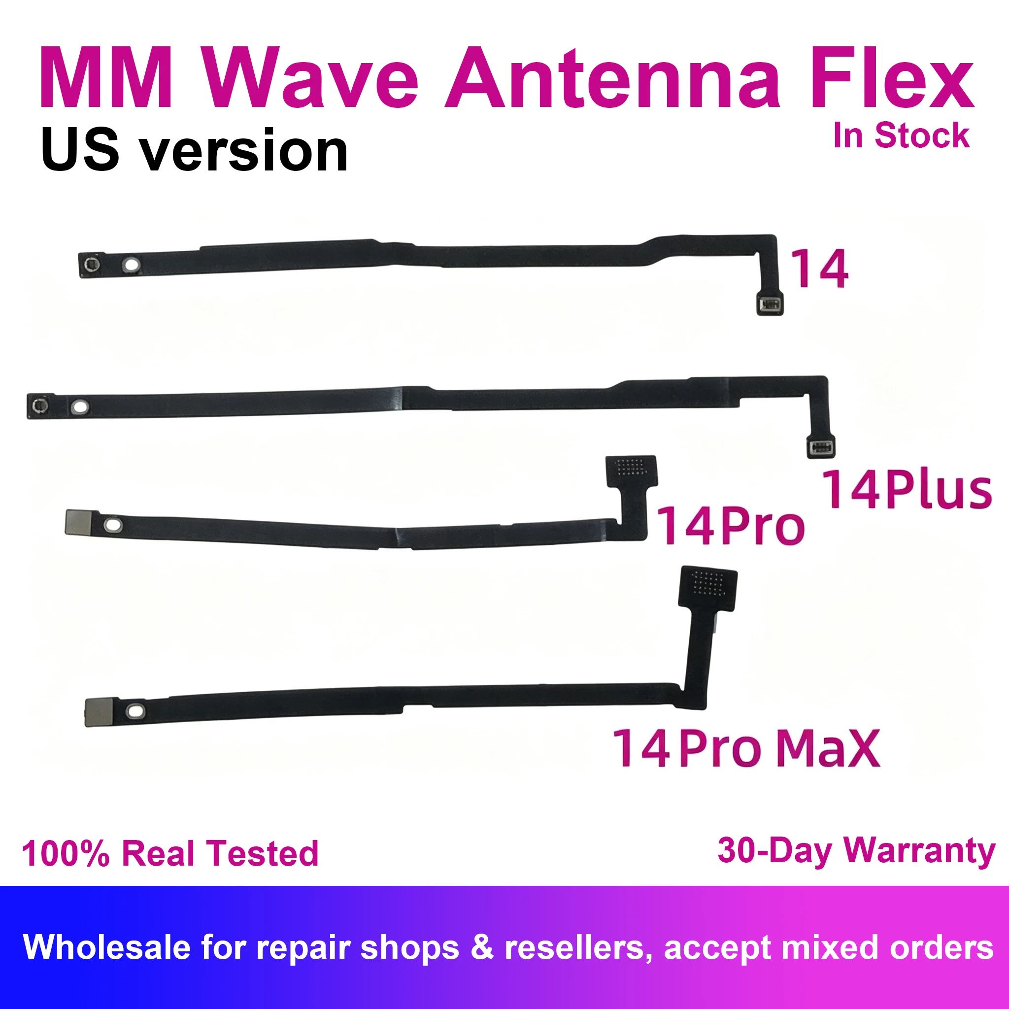 5G MM Wave UW Antenna Signal Flex Cable For iPhone 14 Plus Pro Max Millimeter Main board Connector Replacement Repair Fix Parts