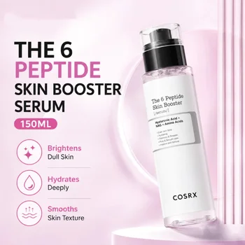 Korean Skincare 6X Peptide Booster Toner Serum, Niacinamide & Hyaluronic Acid Skin…