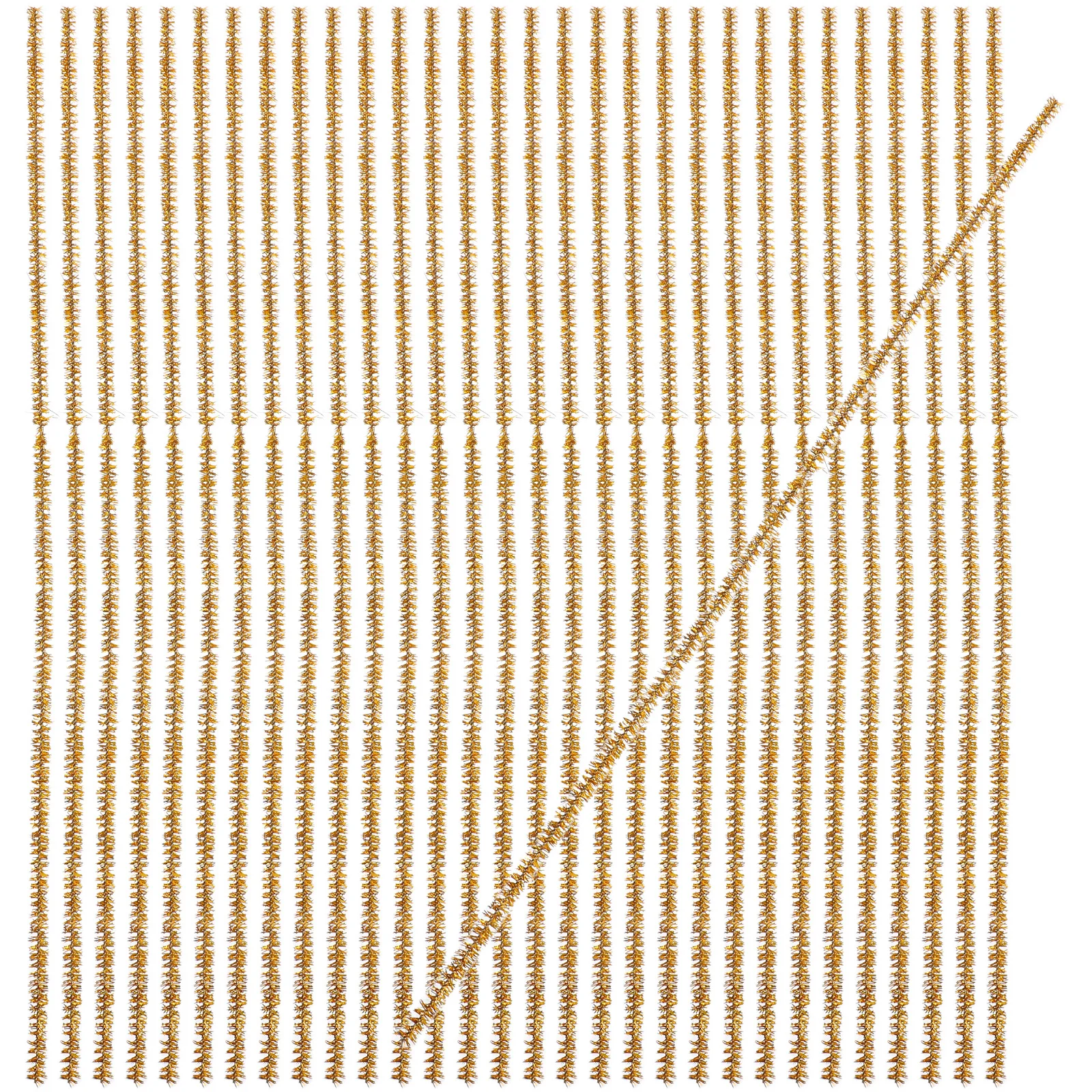 

100Pcs Glitter Pipe Cleaners Gold Sparkly Stems Creative DIY Crafts Art Projects Tinsel Decorations Supplies Gold Nail Stickers