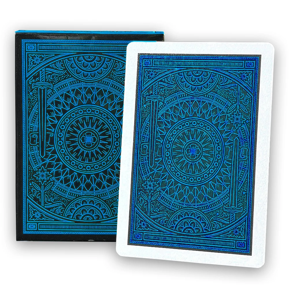 

Blue Phantom Playing Cards High-end Frosted Plastic PVC Waterproof Deck of Cards Environmentally Poker for Recreation Collection