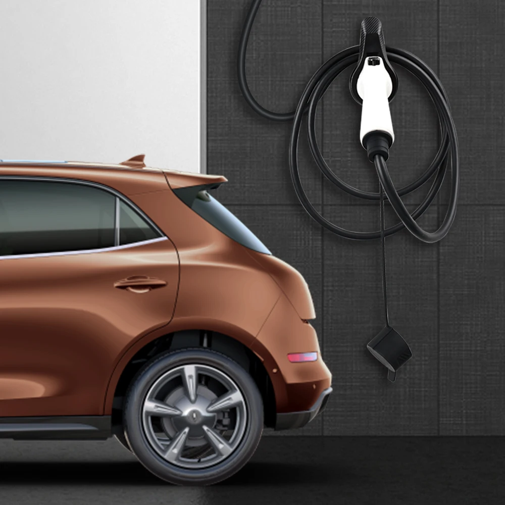 Suporte de cabo IPENGEN Ev coldre de arma Evse tipo 1 J1772 plugues para soquetes acessórios para unidades de carregamento de veículos elétricos