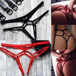 Calcinha Sexy Virilha Aberta para Mulheres, Lingerie Erótica, Cuecas Bandagem Oca, Tanga Feminina Crotchless para Sexo, Roupa Interior Transparente Porno