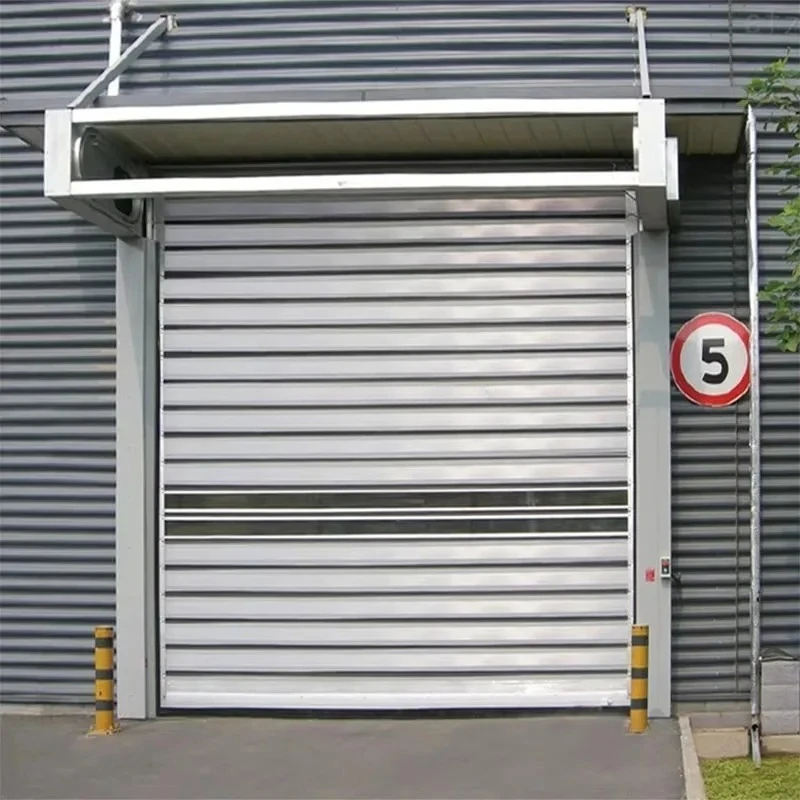 Modern  Stainless  Steel Roller Shutter Door With Turbine System Finished Surface For Workshop Outdoor Use High Quality Security