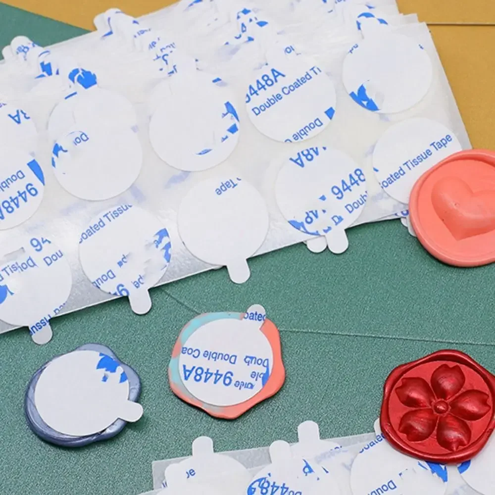 100 個防水超薄型フェスティバルスタンプシール封筒スタンプステッカーシールシールワックスシール両面粘着
