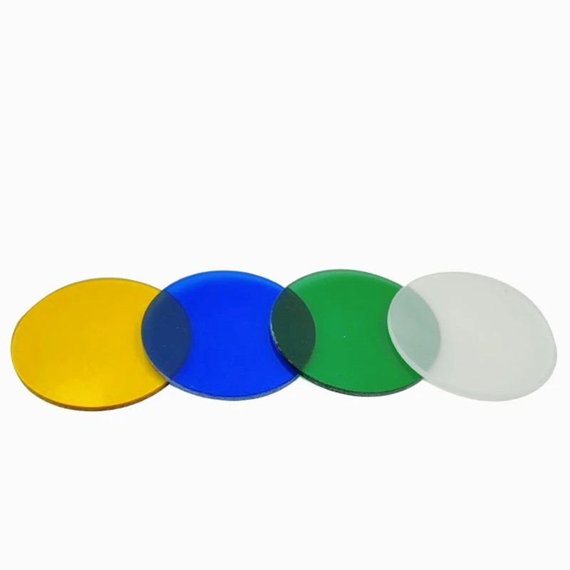 Microscope Color Filter Yellow Color Filter Blue Light-transmitting Green Light-transmitting Red Light-transmitting White Matte