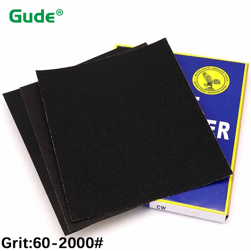 

Наждачная бумага 60, 80, 100, 120, 150, 180, 240, 320, 400, 600, 800, 1000, 1200, 1500, зернистость 2000, абразивные инструменты для сухой и влажной шлифовки, 2/5/10 шт.