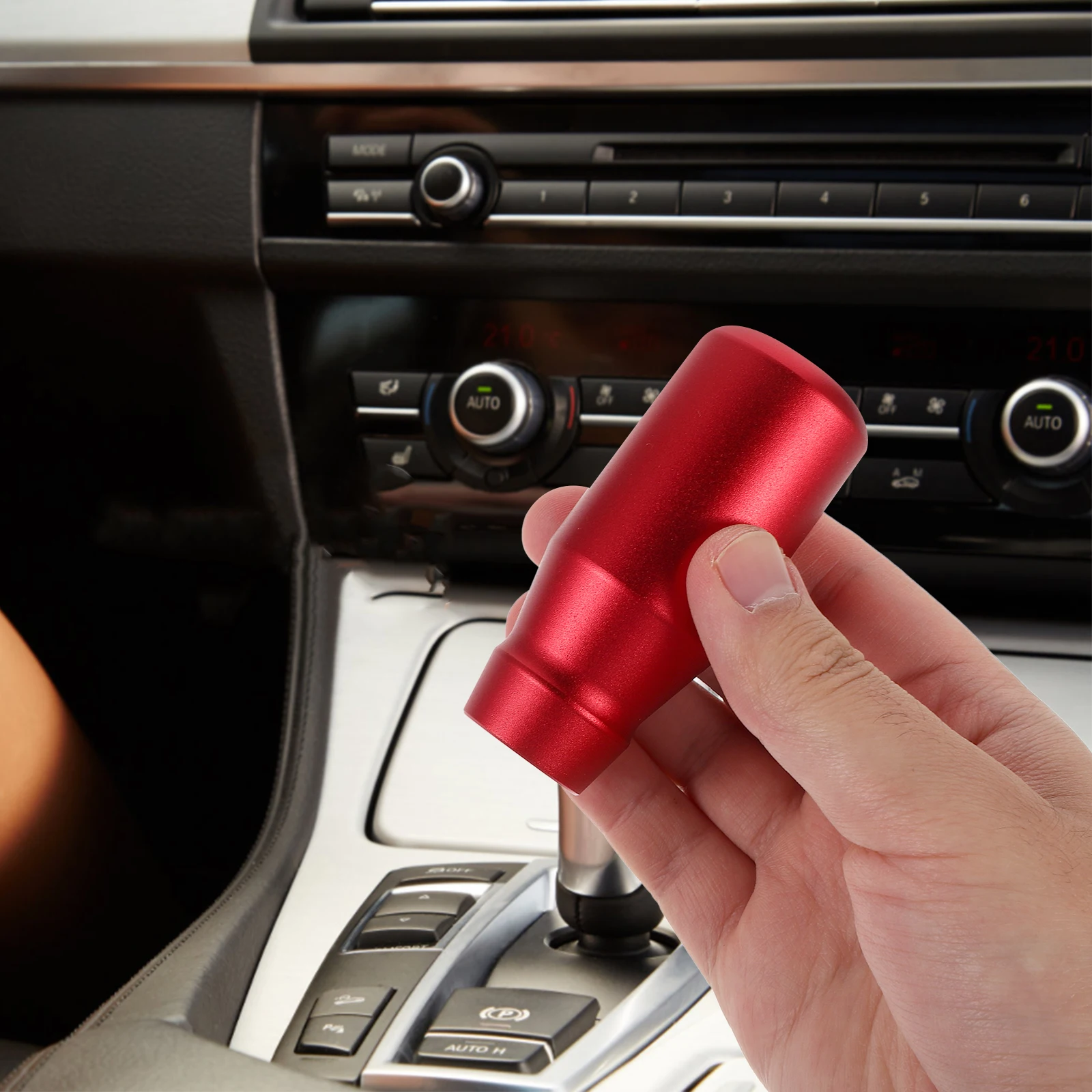 

Aluminum Alloy Gear Shift Knob for Car Gear Shift Knob Automatic Manual Transmission Durable Material Easy Installation