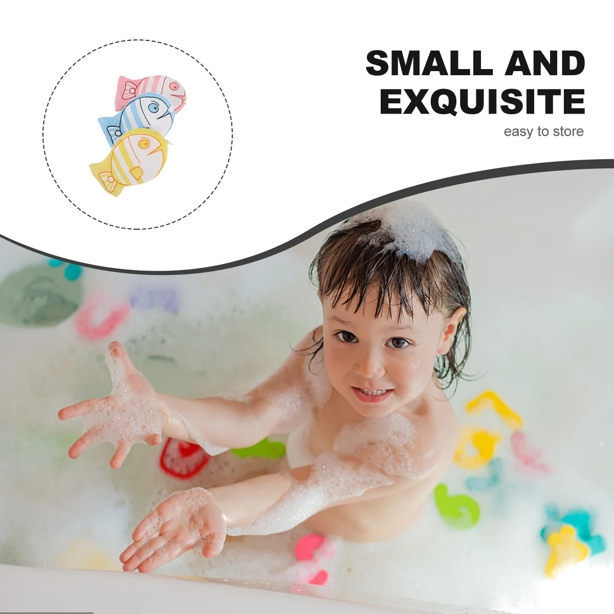 

3 Pcs Bath Towel Children Bathing Rubber for Kids Ball Sponge Shower Baby Gloves
