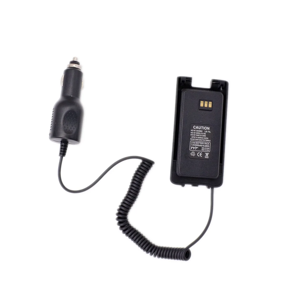 TYT Battery Eliminator DC 12V-24V for TH UV8200 MD390 MD680D Walkie Talkie Car Charger Adaoter Cigarette Lighter Cord Parts