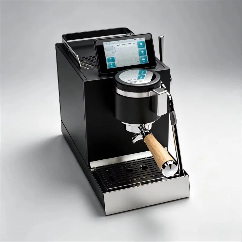 Real-time Monitoring Recording Powder Layer Pressure Dual Boiler Semi-Automatic Espresso Machine Intelligent