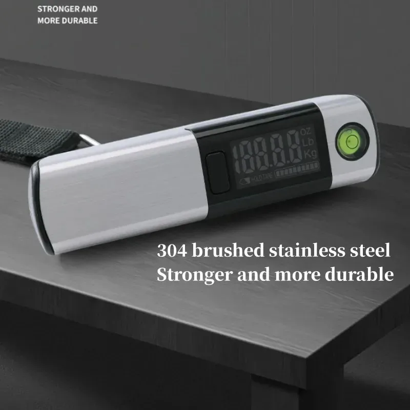 1PC 50kg/110lb Digital Luggage Weight Scale With tape Measure LCD Display Pocket Electronic Suitcase Travel Scale Weight Tools