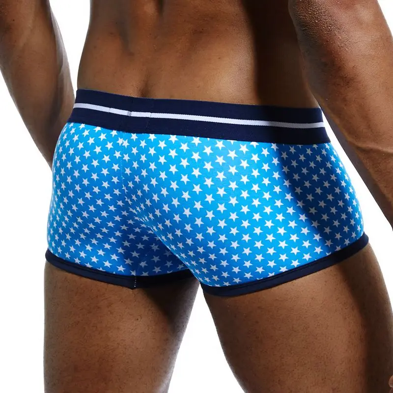 Sexy Boxer Men Underwear Shorts Cotton Print Pattern Thermal Underpants Pijama Cuecas Masculinas Calzoncillos Hombre Slip