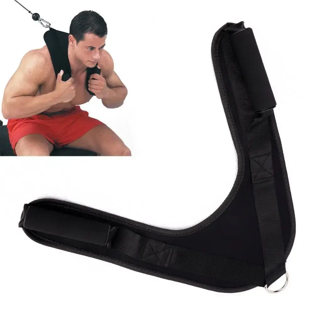 Correas de nailon en forma de V para abdominales, arnés de fitness para ejercicios abdominales con agarres de espuma cómodos, cinturón de fitness para abdominales