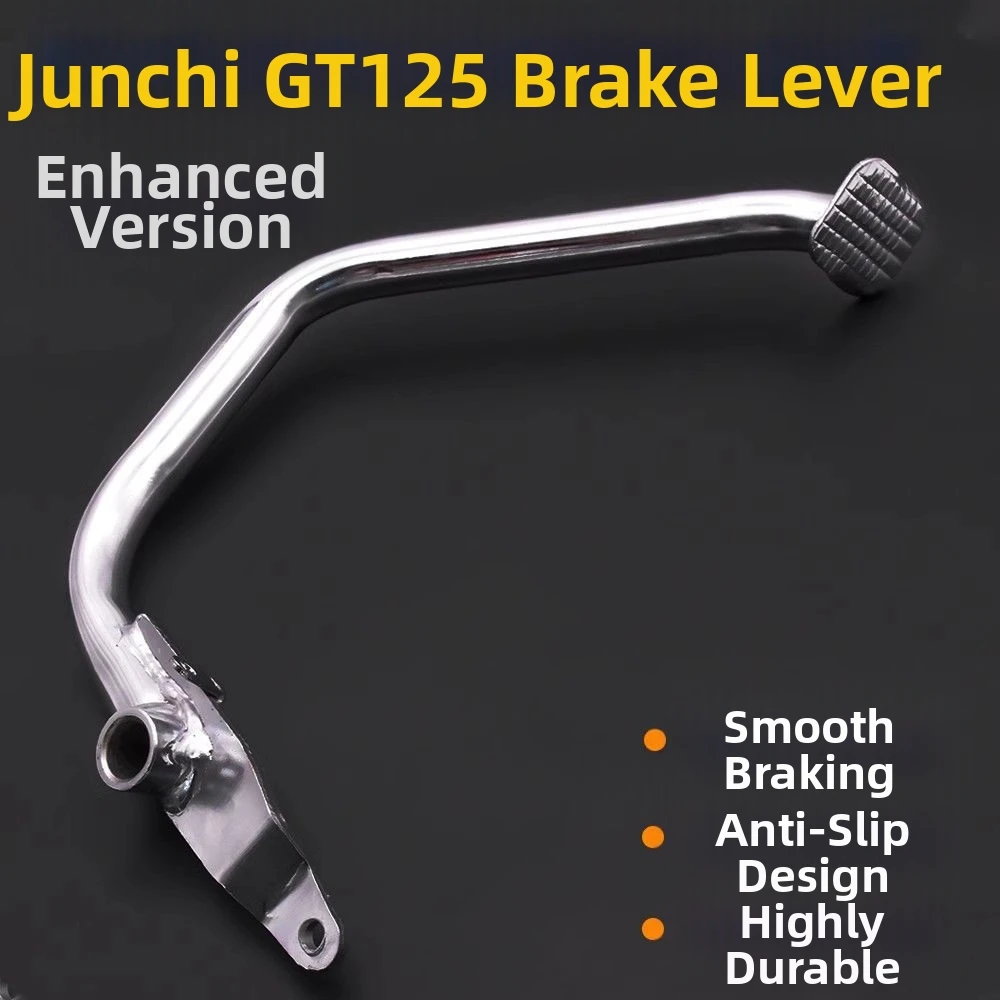 

GT125 type brake pedal, suitable for Junchi QS type brake pedal, Junwei GSX type brake lever, and motorcycle brake pedal.