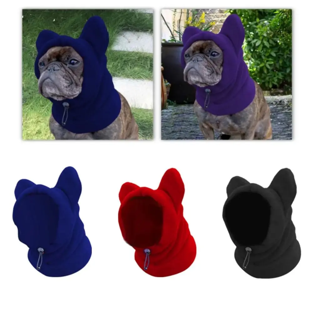 

Pets Supplies Solid Color Dog Fleece Hats Adjustable Comfortable Casual Pet Cap Fleece Soft Dog Warm Caps Outdoor