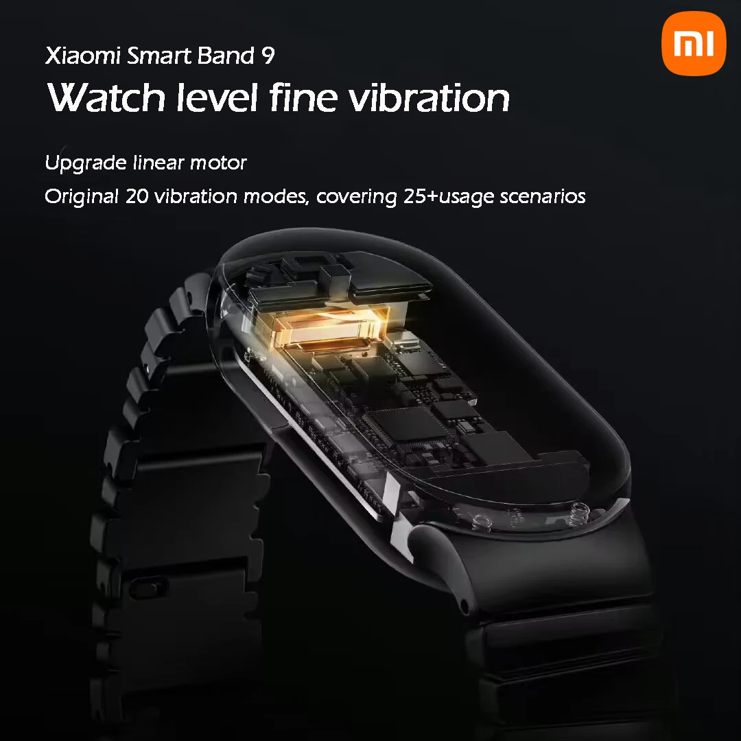 Xiaomi Band 9 1.62'' AMOLED Ultra Long Battery Life 21 Days Mi Smart Bracelet 150+ Sport Modes Fitness Traker Heart Rate Monitor