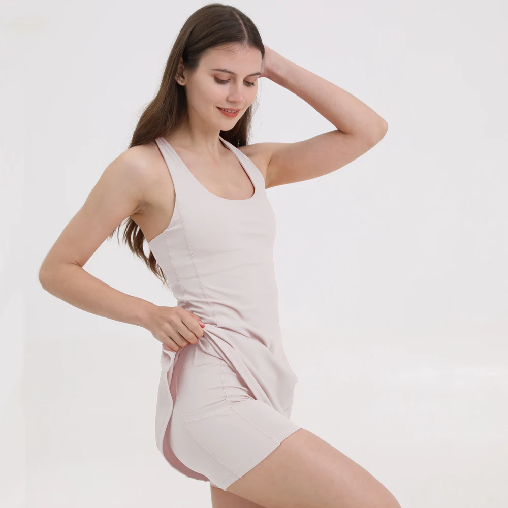 

Elegant and Stylish Tennis Dress, Graceful and Sophisticated, Skirt with Shorts Fashionable Look.