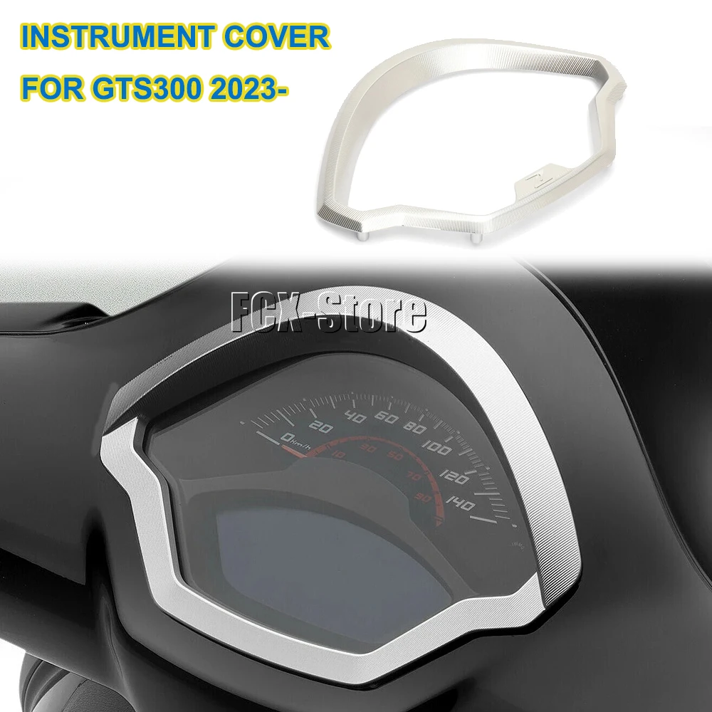 For Vespa GTS 300 GTS300 gts300 Gts 300 2023 2024 Motorcycle Front Speedometer Gauges Trim Ring Frame Cover Visor