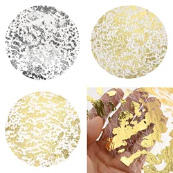 50pcs Disposable Placemats 33 cm/13 inches Round Gold Foil Mesh Mats Dining Table Decoration for Party Wedding Christmas