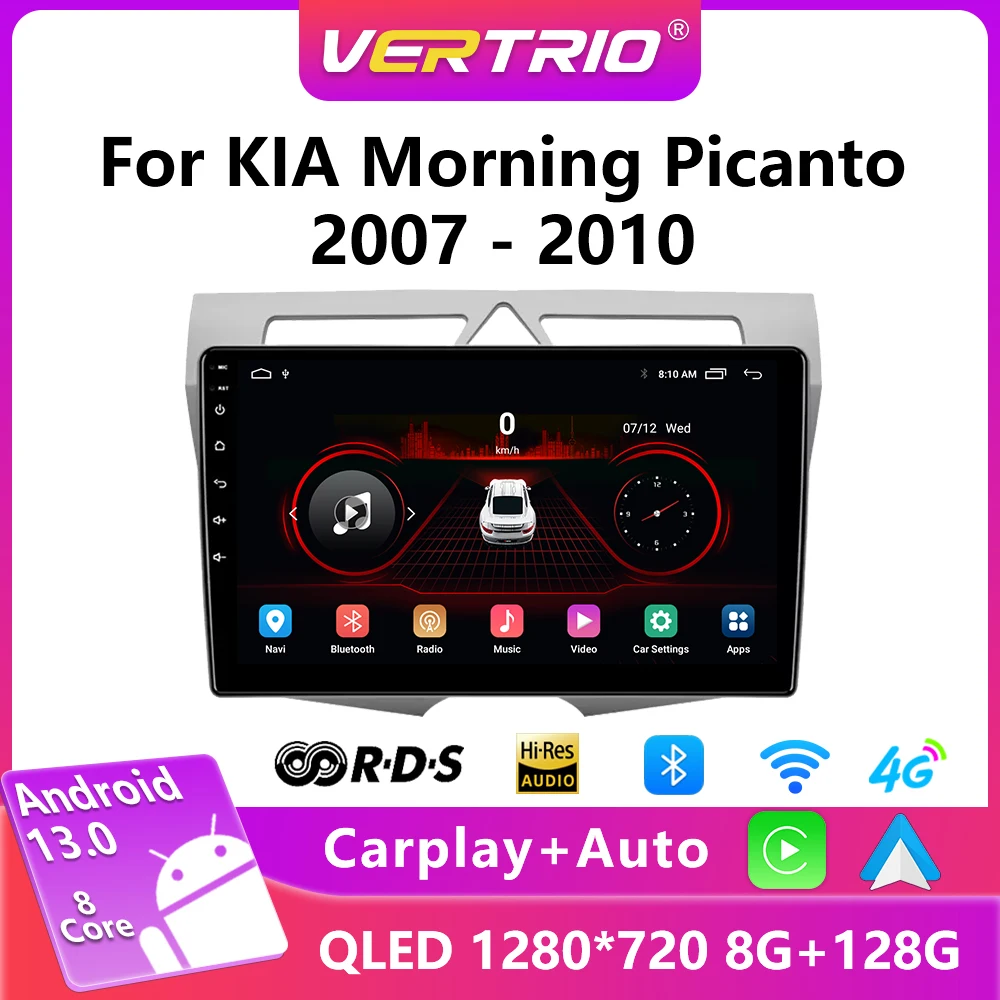 

For Kia Morning Picanto 2007-2010 Car Radio Audio Stereo Intelligent System Android Auto Navigation Multimedia Player DSP WIFI