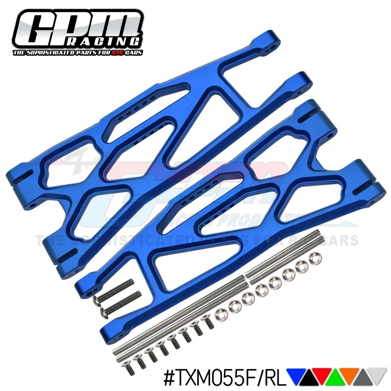 GPM Aluminium 6061-T6 Front/Rear Extended Lower Arms For TRAXXAS 1/5 4Wd X-Maxx