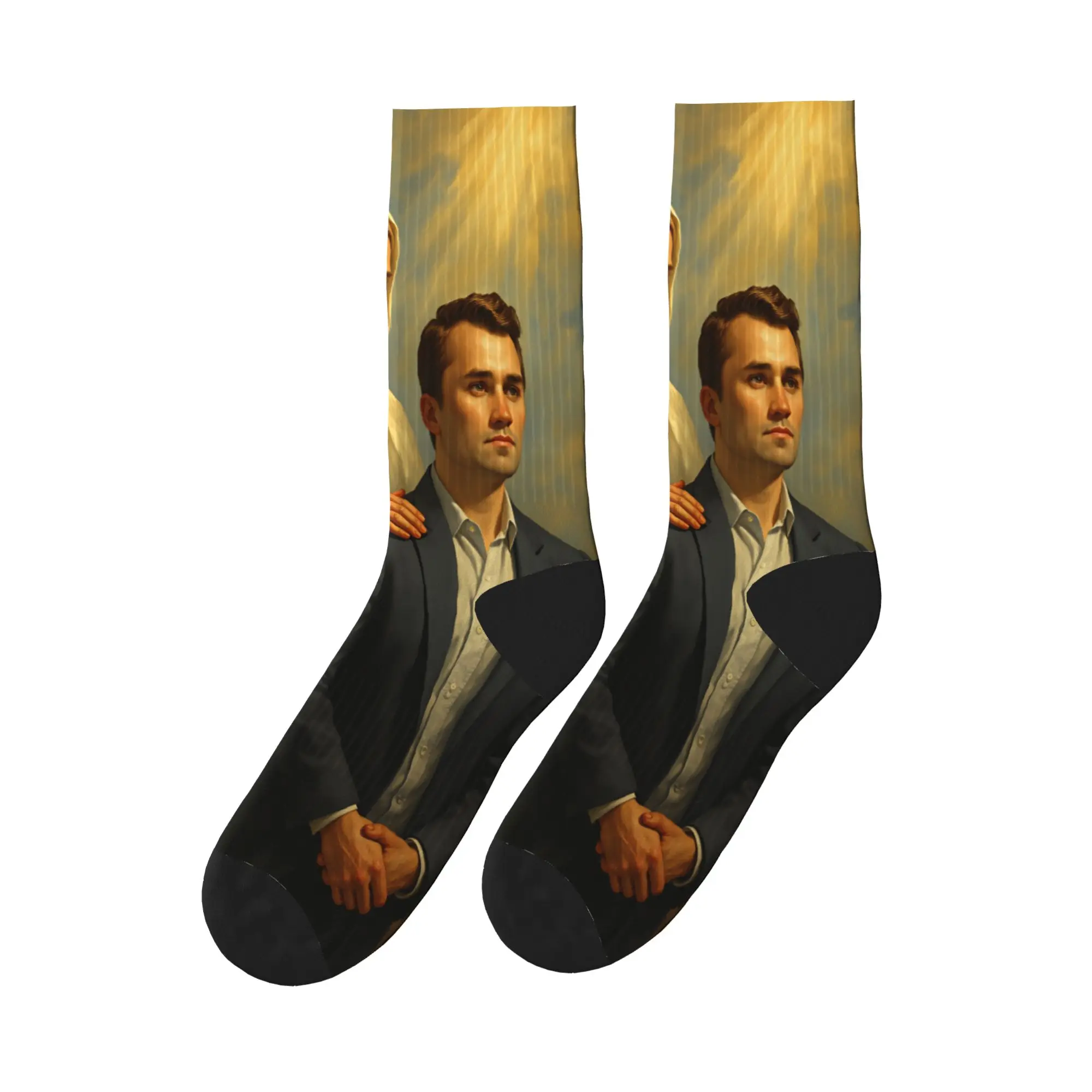 

Носки для взрослых и мужчин Чарли Кирк Ангелик Адвокат и Иисус чулки против пота теплые мягкие носки весенние готические носки для скейтборда