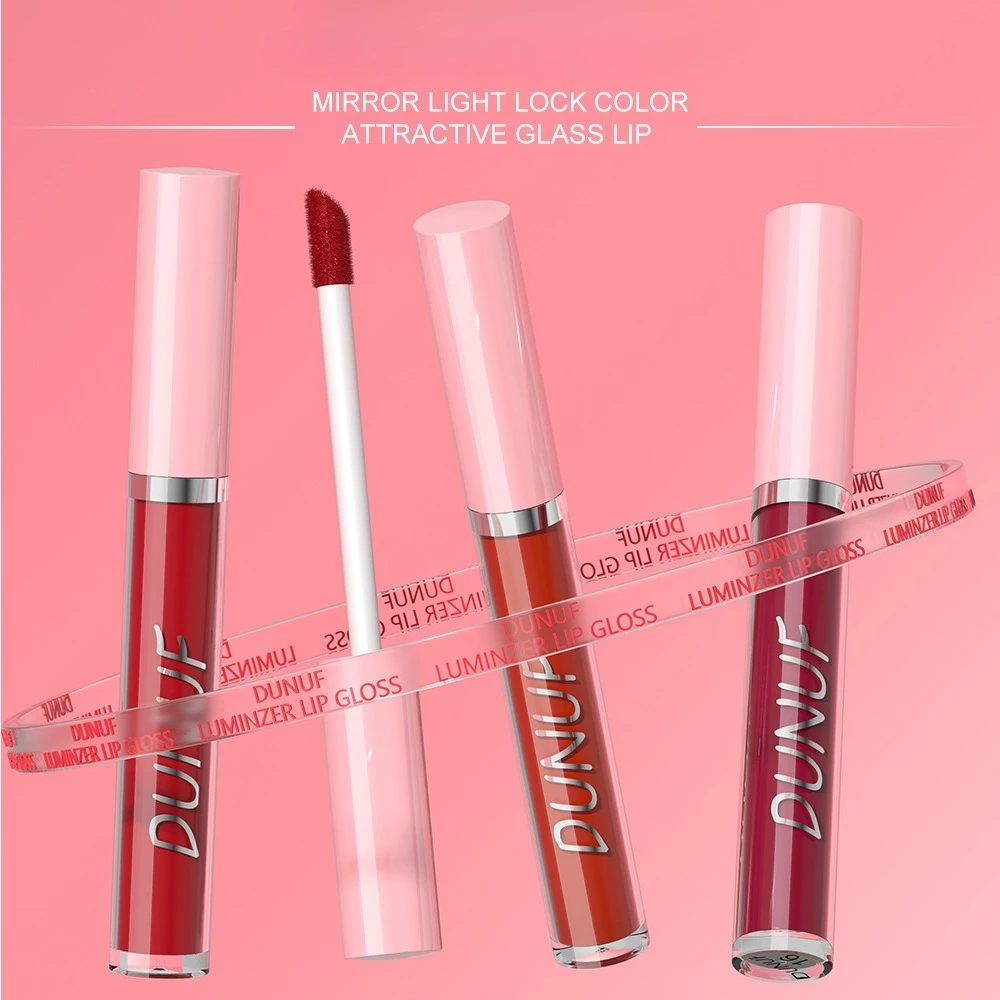ملمع شفاه مرطب 16 لونًا، تركيبة مرطبة غير لاصقة من الزجاج عالي اللمعان مع فيتامين E غني بالشفاه الكاملة #5