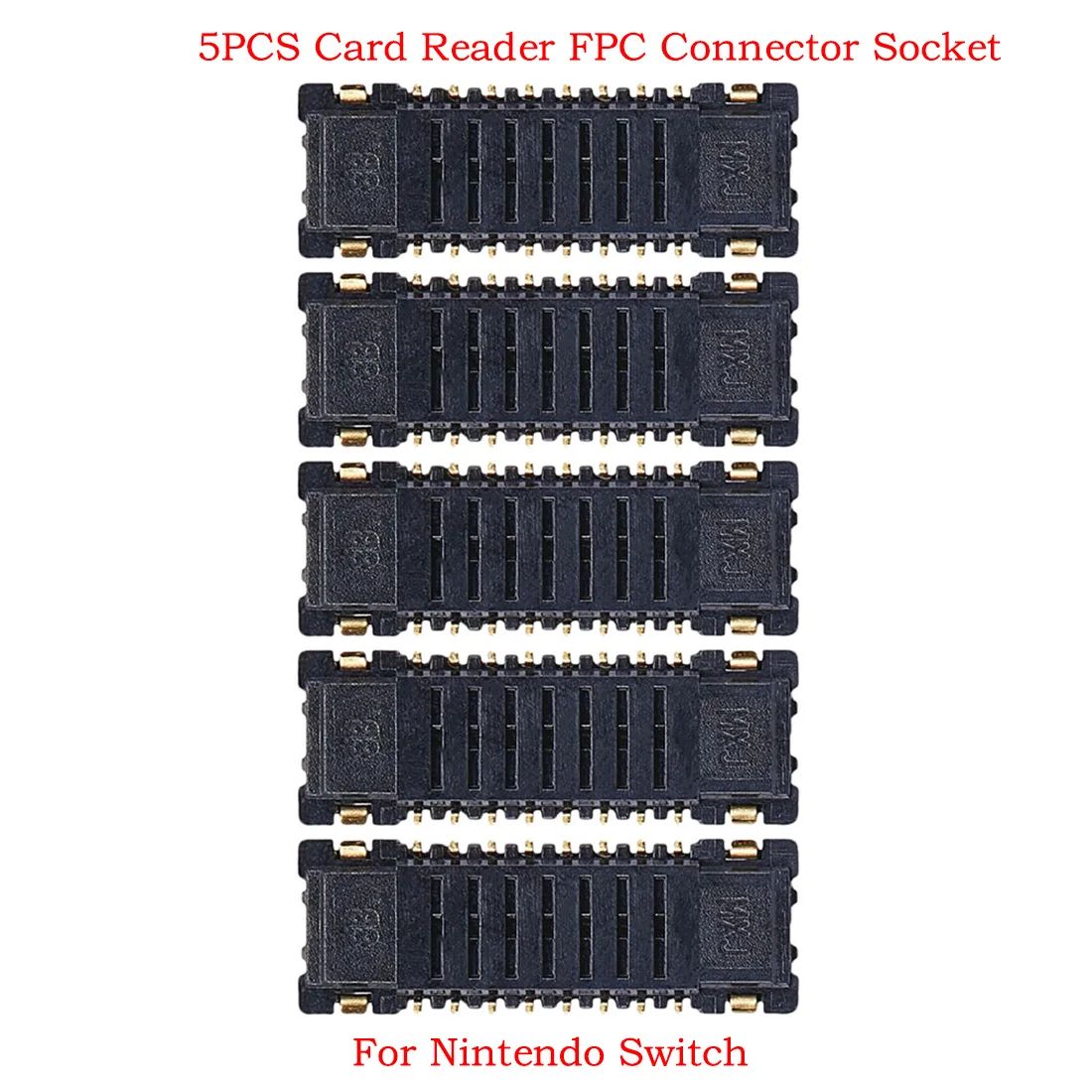 

5Pcs Memory Micro SD TF Card Slot Reader Flex FPC Connector For Nintendo Switch Contact Socket Holder Plug On Motherboard 16Pin