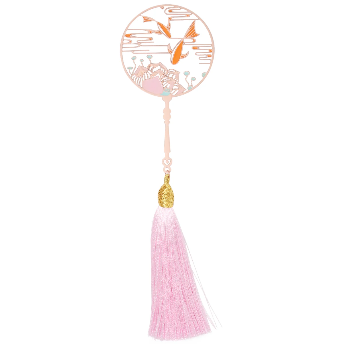 هدية مرجعية معدنية، إشارات مرجعية جميلة خفيفة الوزن لمحبي النساء، طباعة نباتية مغناطيسية كاواي، سلك نحاسي لامع