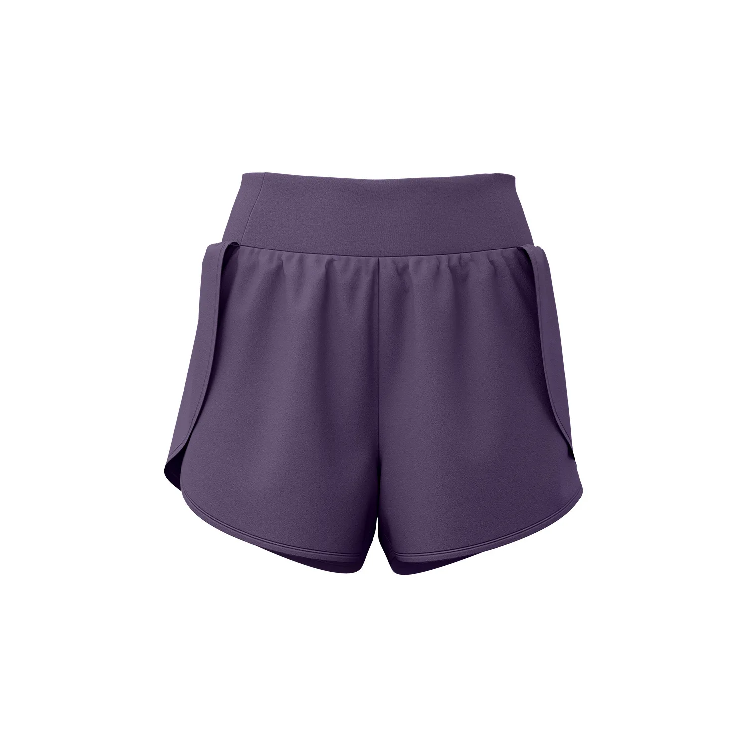 Fake Two-piece Sports Shorts For Women, Breathable Anti-exposure Malfunction, Side Pockets, Running Fitness Yoga Pants, Three-po