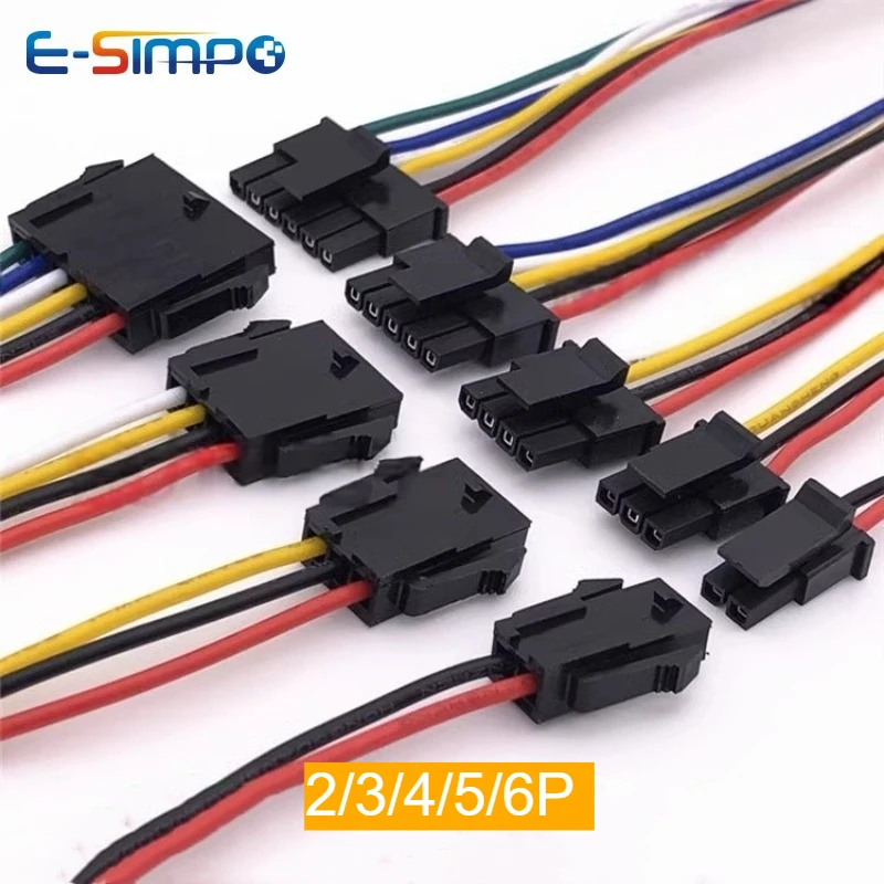 5 pièces 20AWG 20/30/50cm Micro-Fit 3.0mm Molex MX3.0 simple rangée 2/3/4/5/6Pin câble Harnes mâle femelle connecteur de boîtier d'accueil d'air