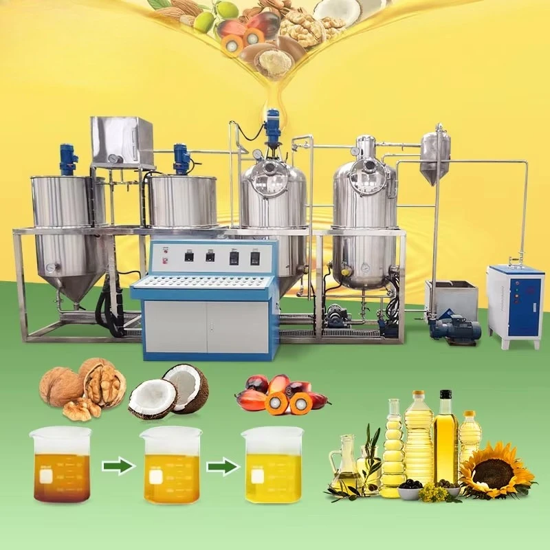 Máquina desodorizadora de refinamiento de aceite de nuez comestible de girasol vegetal de semillas de algodón precio de planta