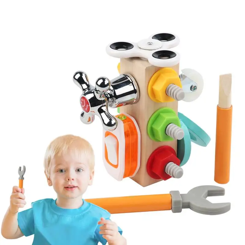 Planche de cube occupée Montessori pour enfants, jouets pour enfants, préhension à la main, entraînement AV, jouets d'apprentissage de verrouillage, cadeaux pour tout-petits