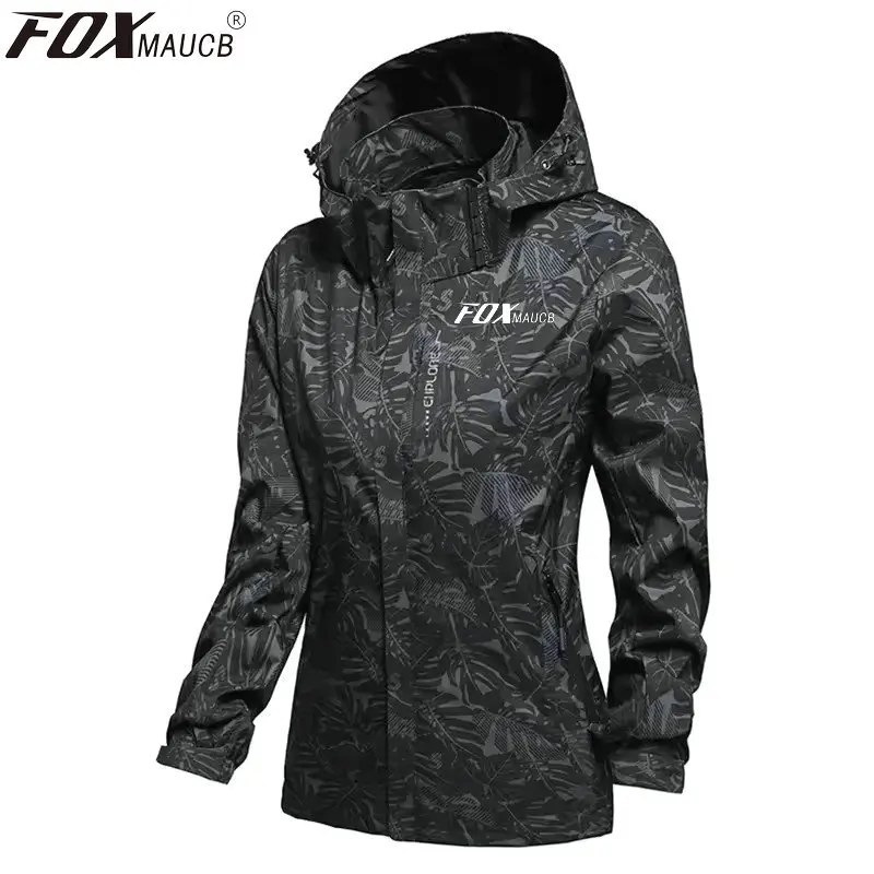 

New Mountain Bicycle Windbreaker FOXMAUCB Autumn Bike Clothes Cycling Jacket Women's Waterproof Outerwear Rompevientos Mtb Coat