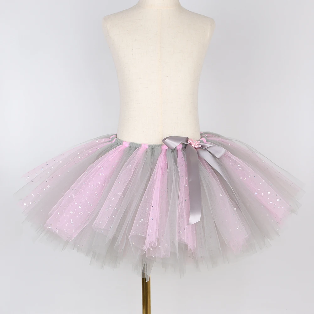 Elephant Tutu Skirt for Baby Girls Carnival Party Animal Dress Up Outfit Halloween Elephant Costume for Kids Fluffy Tulle Skirts