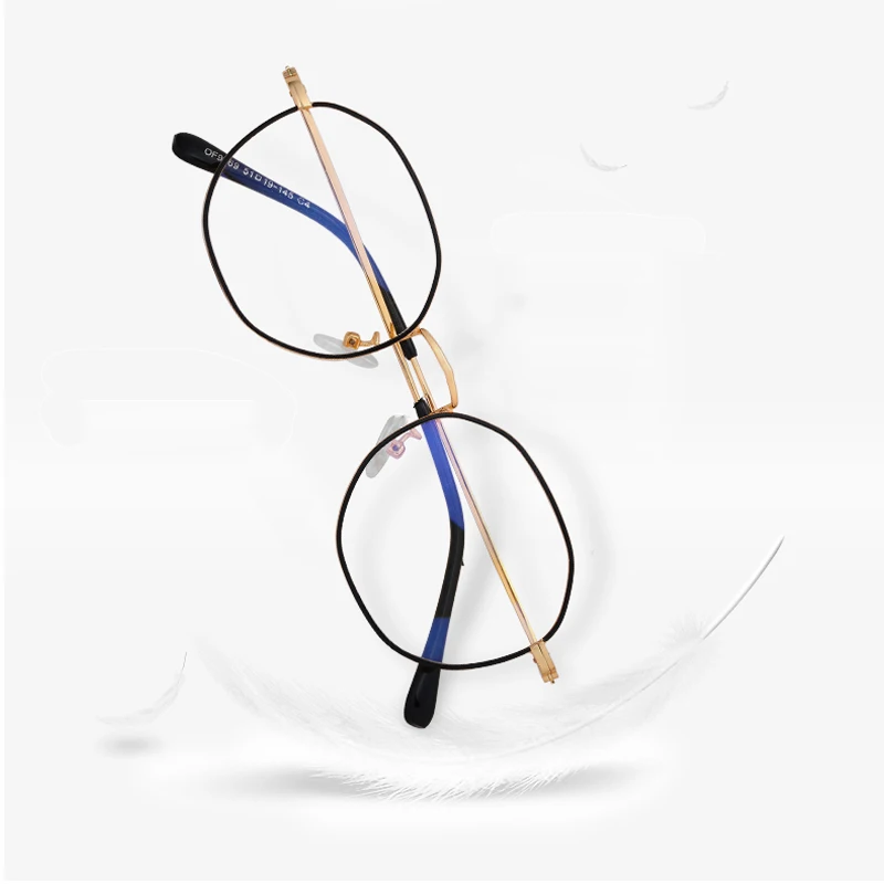 

Fashion Classic Metal Anti-Blue Light Glasses Women Men Vintage Round Frame Computer Game Goggles Blue Ray Blocking Eyeglasses