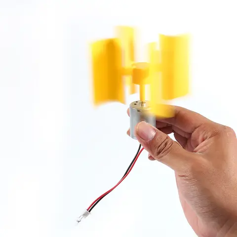 DIY Kit Small Motor Vertical Wind Turbines Blades Breeze Electricity Generator Vertical Wind Generator