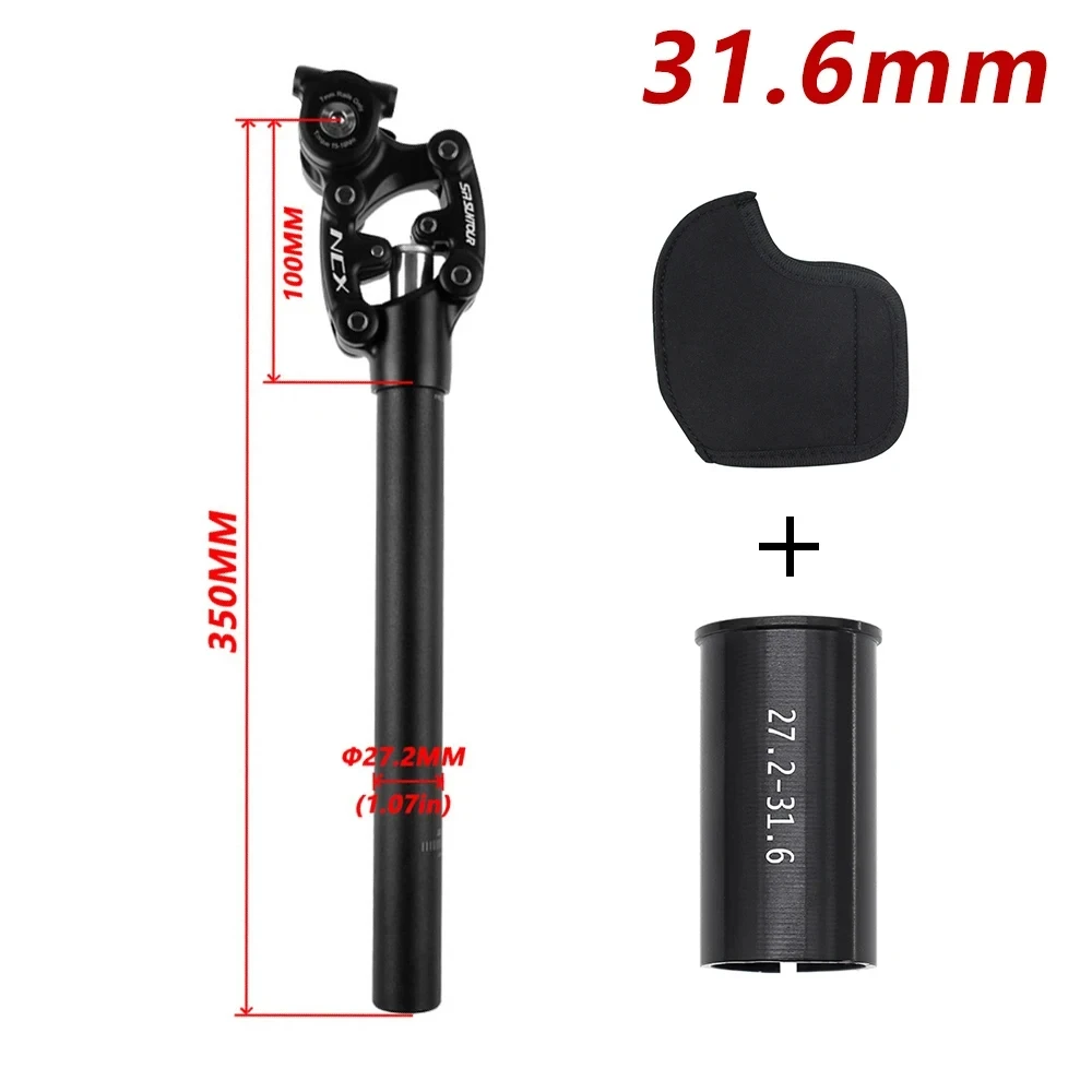 SR Suntour NCX Bicycle Suspension Seatpost 27 28.6 30 30.4 30.9 31.6 *350MM Mountain Bike Damping Seat Tube Seatpost