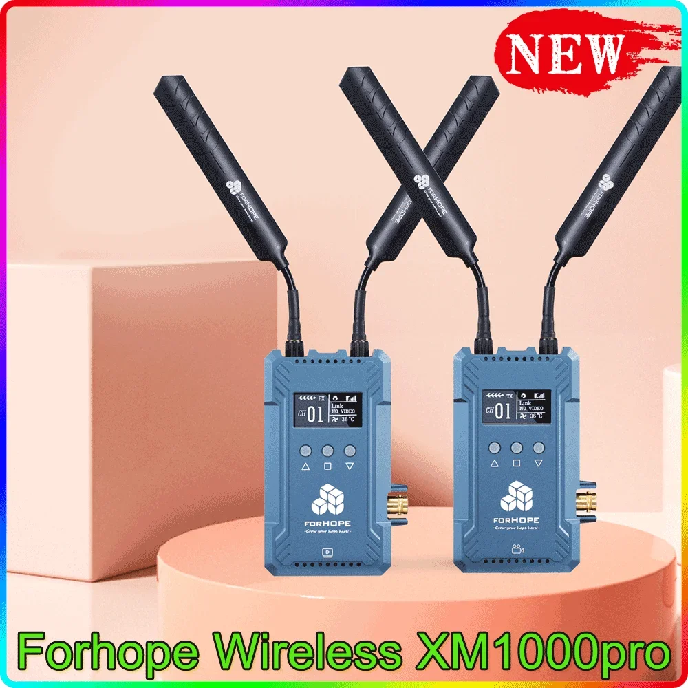 

Forhope XM1000PRO 300m Wireless Transmission Receiver Kit Full Duplex Talkback SDI HDMI-Compatible Transmission System