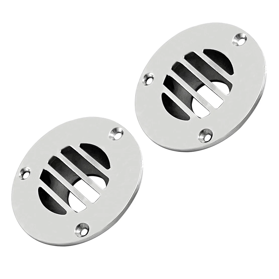 63mm 2Pcs Silver Floor Deck Drain Drainage Grill Vent Scupper Decoration for Marine Boat Yacht Stainless Steel