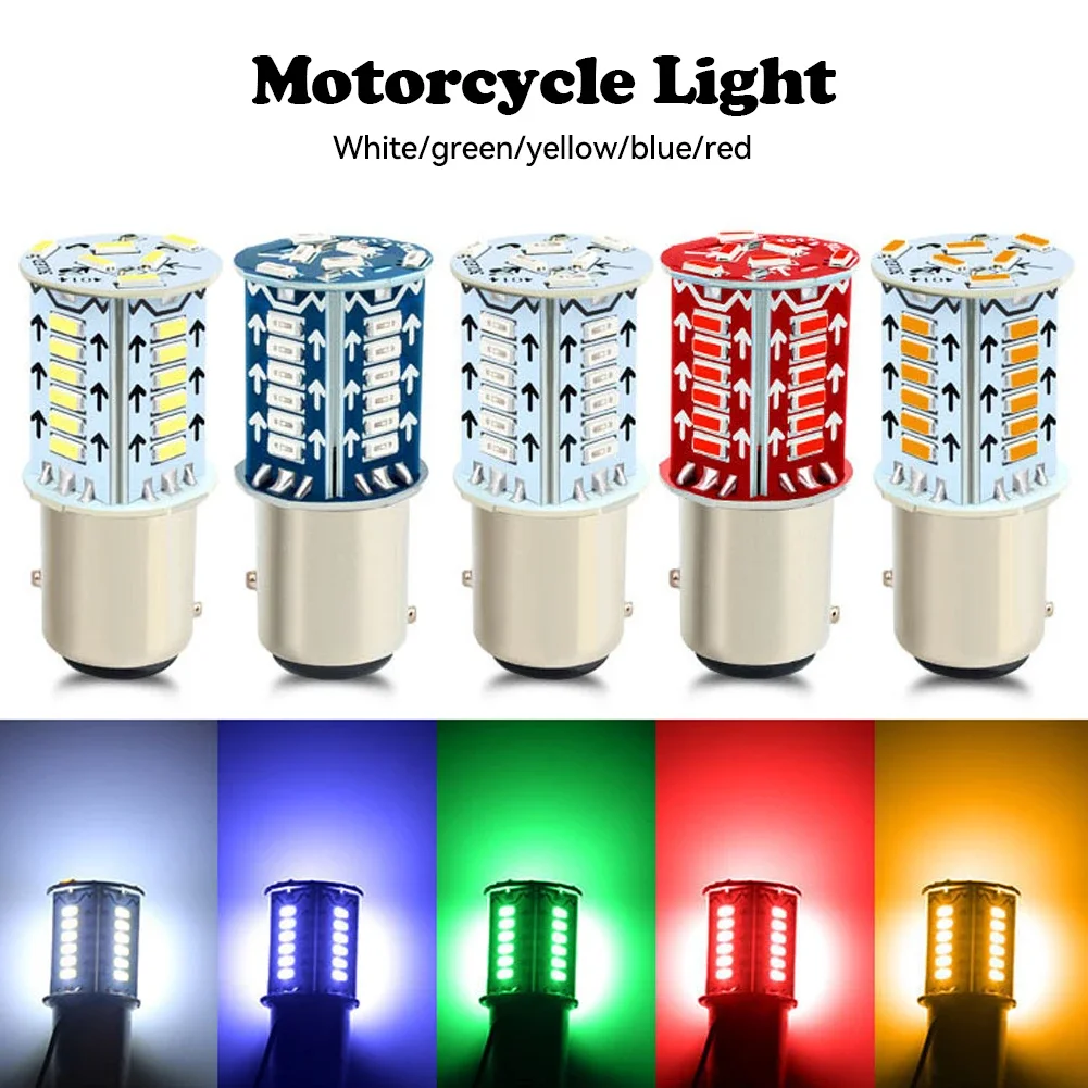 1Pc Motorcycle 1156 1157 Strobe Brake Light 12V LED Motor Bulb Headlight 30SMD Chips Lamp Reversing Parking Turn Signal Lights