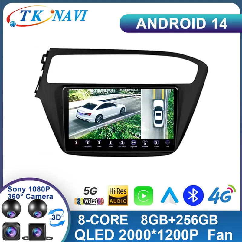 

Android 13 For Hyundai i20 2018-2019 RHD LHD Octa Core DVD GPS Navigation Player Deckless Car Radio Stereo Headunit Carplay WIFI