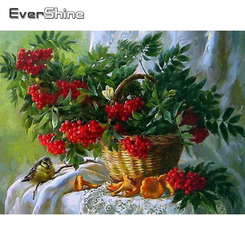 EverShine Diamond Painting Landscape Embroidery Flower Diamond Embroidery Scenery Full Square Round Mosaic Beaded New 2023