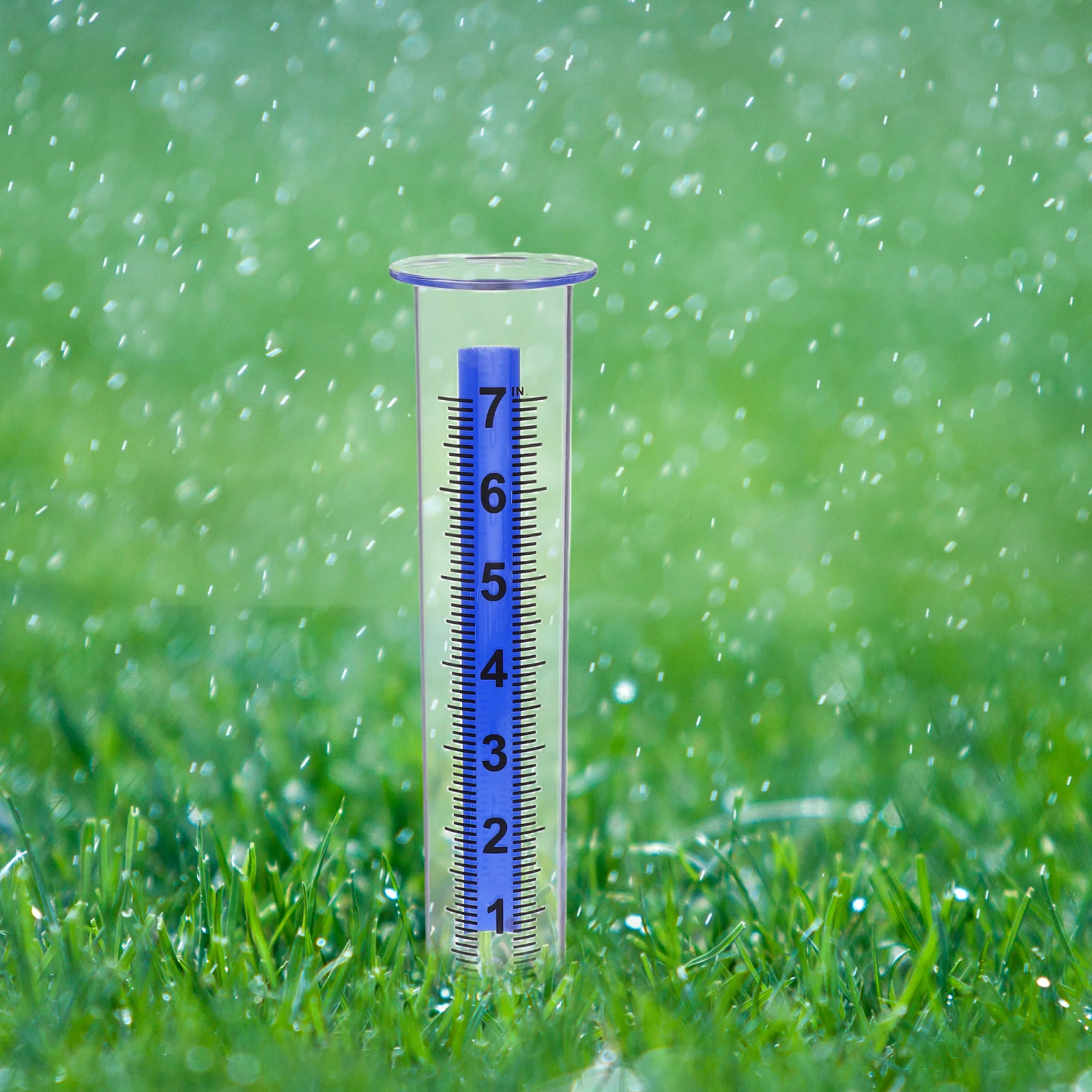 

2Pcs Rain Gauge Tube Plastic Clear Graduated Replacement Outdoor Rainfall Measurement Tool for Garden Lawn