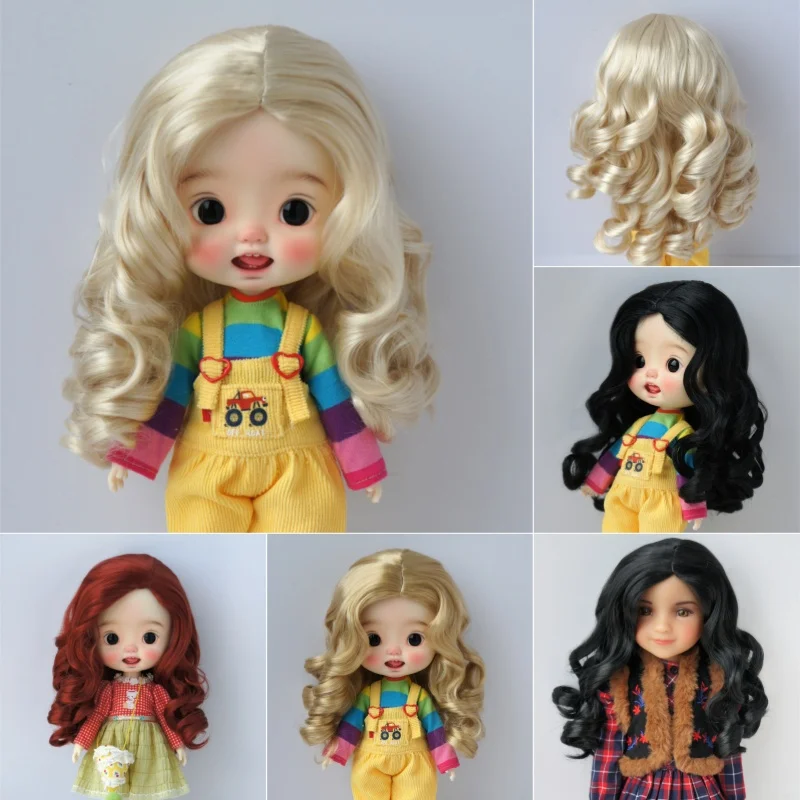 Jusuns Doll wigs  JD343  1/6 1/4 1/3 YOSD MSD SD Blythes Doll accessories  Mermaid Curly Synthetic mohair BJD Hair