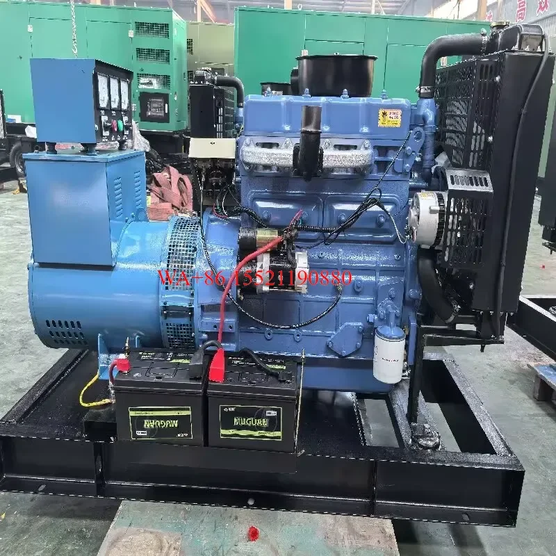 WMWMNU Open Frame Silent Diesel Generator with Auto Start ATS Customizable Engine 100 Percent Copper Alternator Water Cooling