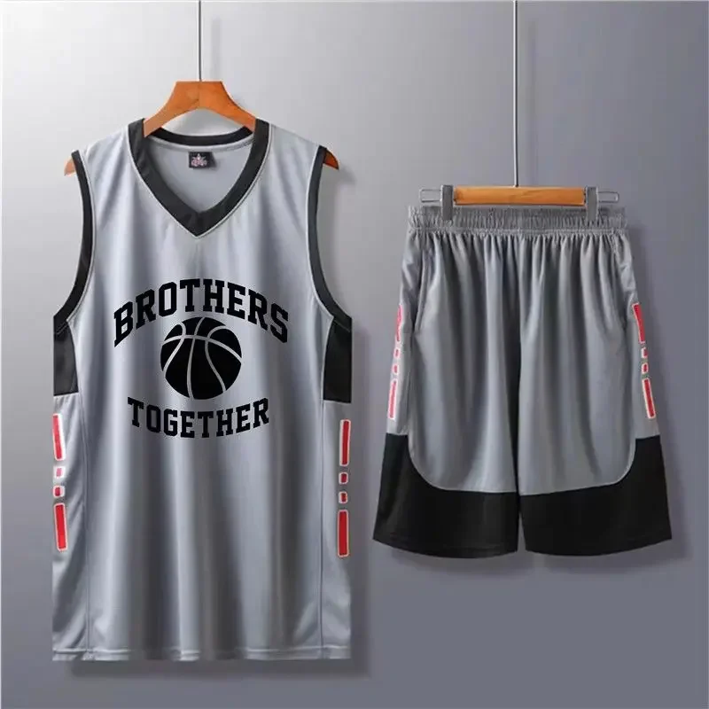 Jersey Basketball Suit Sports Suit Men\'s Jersey American Summer Quick-Drying Vest Basketball Suit 3D Printing Breathable