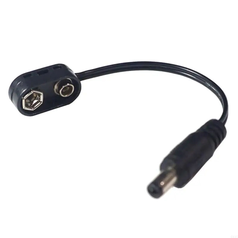 

Q84C Guitar Effect Pedal Cable Adapter 9V Battery Clip Converter Cable Male DCJack Plug Power Cable for Guitar Effect Pedal