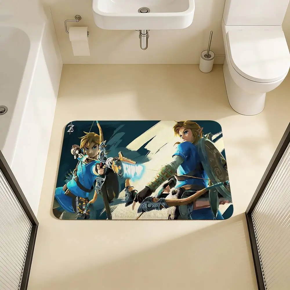 Video Game L-LegendS Zeldas Floor Mat Cheaper Anti-slip Modern Living Room Balcony Printed Bedside Mats